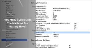 How Many Cycles Does The Macbook Pro Battery Have